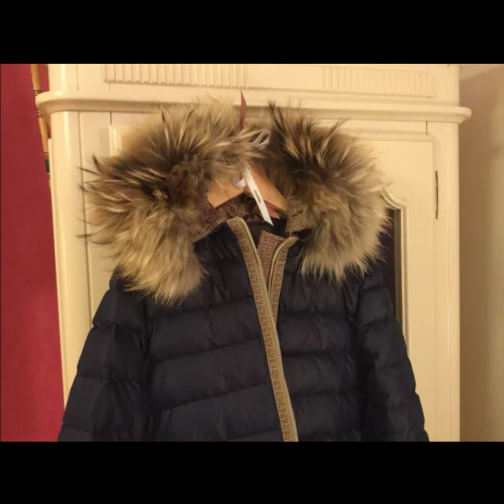 Fendi down winter coat size 10A (fits like size 0) vintage